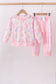 Pink floral jogger set