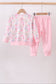 Pink floral jogger set