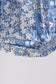 Blue Floral Print Bubble