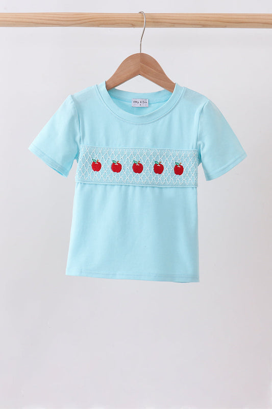 Blue Apple Smocked Top