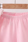 Pink Jack-O-Lantern  Applique Ruffle Shorts Set