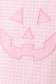 Pink Jack-O-Lantern  Applique Ruffle Shorts Set