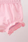 Pink Jack-O-Lantern  Applique Ruffle Bloomer Set