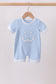 Blue Jack-O-Lantern  Applique Romper