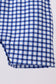 Navy Apple Embroidered Gingham Jon Jon
