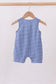 Navy Apple Embroidered Gingham Jon Jon