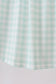 Green football french knot gingham ruffle dress