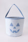 Blue Pumpkin Applique Gingham Basket