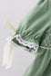 Sage collar smocked lace bloomer set