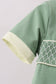 Sage smocked pants set