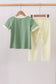 Sage smocked pants set