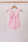 Pink Jack-O-Lantern  Applique Ruffle Gingham Bubble