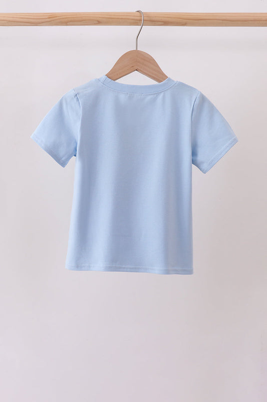 Blue Jack-O-Lantern Applique Top