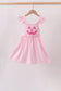 Pink Jack-O-Lantern  Applique Ruffle Dress
