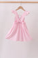 Pink Jack-O-Lantern  Applique Ruffle Dress