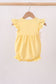 Mustard character embroidery ruffle bubble