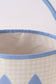 Yellow Pumpkin Applique Gingham Basket