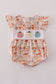 Beige french knot ruffle bubble