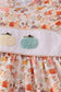 Beige french knot ruffle bubble