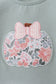Sage Floral Pumpkin Applique Pants Set