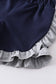 Grey baseball applique ruffle girl set