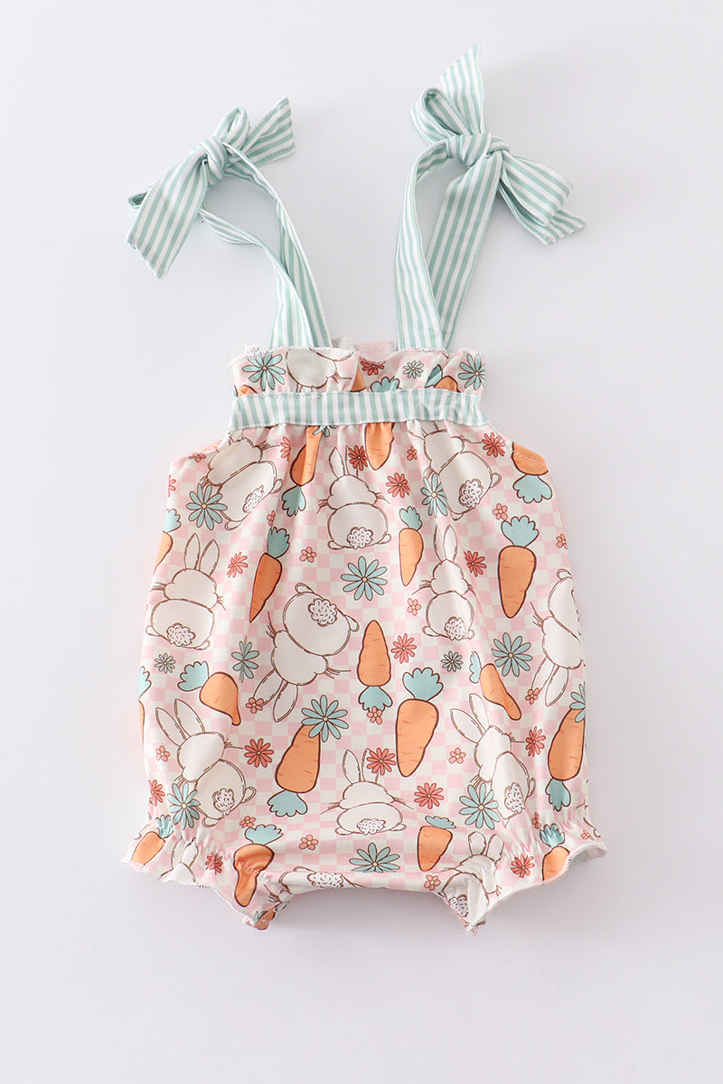 bunny carrot print girl bubble