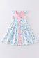 Marine creature print dress mom & me