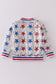 Patriotic star sequins girl coat