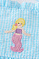 Green seersucker mermaid applique 2pc swimsuit