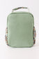 Green camouflage duck applique lunch bag