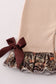 Camouflage hound embroidery ruffle bubble