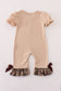 Camouflage hound embroidery ruffle bubble