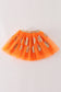 Orange pumpkin sequin tutu skirt