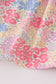 Pink floral pumpkin embroidery ruffle pants set