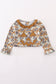 Halloween camouflage applique ruffle dress