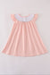 Pink embroidery dress