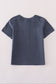 Blue embroidery top