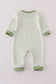 Sage turkey applique stripe romper