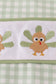 Sage turkey embroidery gingham jonjon