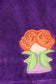 Purple Halloween witch applique velvet bloomer set
