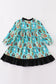 Halloween character print girl dress