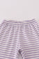 Purple Halloween spider embroidery stripe pants set