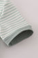 Sage stripe french knot top