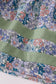 Blue floral pumpkin embroidery ruffle bloomer set