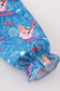 Blue music fan girl pajamas dress