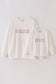 White mini embroidery mom&me sweatshirt