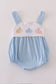 Blue embroidery bubble