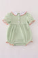 Green stripe embroidery bubble