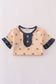 Khaki print ruffle pajamas set