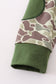 Camouflage print pants set
